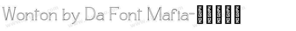 Wonton by Da Font Mafia字体转换